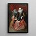 Susanna Fourment and her daughter - Antoine van Dyck — framed artwork on a wall