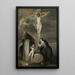 The Crucified Christ adored by Saints Dominic and Catherine of Siena - Antoine van Dyck — framed artwork on a wall
