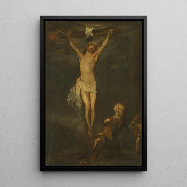 Reproduction of the painting La Crucifixion avec sainte Rosalie - Antoine van Dyck
