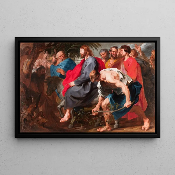 L'Entrée du Christ à Jérusalem - Antoine van Dyck — framed artwork on a wall