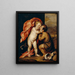 The Children of Jesus and Saint John the Baptist - Antoine van Dyck — framed artwork on a wall