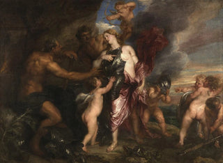 Thétis receives Achilles' new armor in Vulcan's workshop - Antoine van Dyck — artwork view