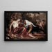 Vertumne et Pomone - Antoine van Dyck — framed artwork on a wall
