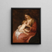 Virgin and Child Painting - Antoine van Dyck — framed artwork on a wall