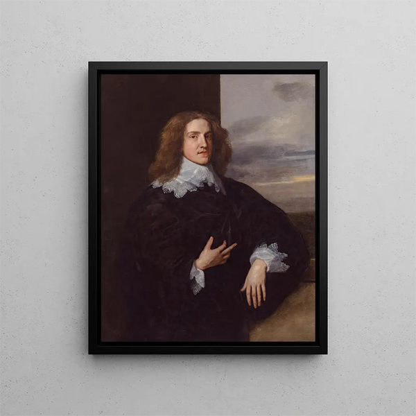 Young gentleman - Antoine van Dyck — framed artwork on a wall
