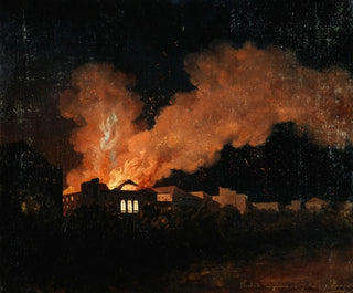 L'incendie du théâtre de l'Ambigu-Comique le 13 juillet 1827 - Antoine-Félix Boisselier — artwork view
