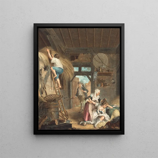 Il Est Trop Tard - Antoine-François Sergent — framed artwork on a wall