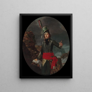 Portrait of General François Marceau des Graviers 1769-1796 - Antoine-François Sergent — framed artwork on a wall