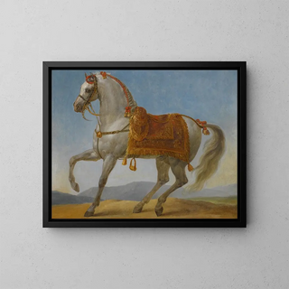The Arab Horse of Bonaparte Marengo - Antoine-Jean Gros — framed artwork on a wall