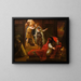 David playing the harp for King Saul - Antoine-Jean Gros — framed artwork on a wall