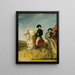 The General Bonaparte Reviewing the Troops - Antoine-Jean Gros — framed artwork on a wall