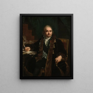 Portrait of Count Jean-Antoine Chaptal - Antoine-Jean Gros — framed artwork on a wall