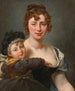 Portrait of Françoise Simonnier and her daughter - Antoine-Jean Gros — artwork view