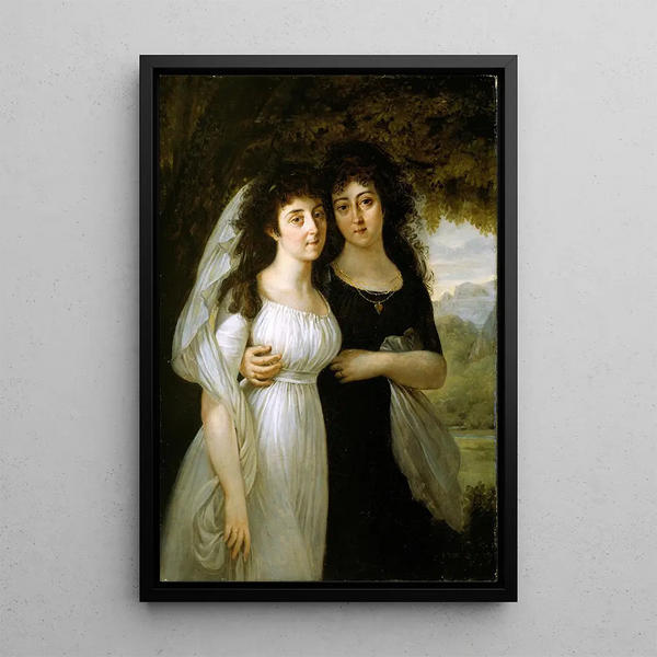 Reproduction of the painting Portrait of the Maistre sisters - Antoine-Jean Gros