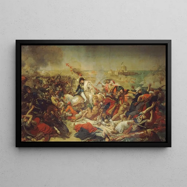 La bataille d'Aboukir 25 juillet 1799 - Antoine-Jean Gros — framed artwork on a wall
