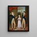 Concert de Trois enfants dans une maison - Antoine-Jean Gros — framed artwork on a wall