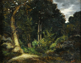 View of Fontainebleau Forest - Antoine-Louis Barye — artwork view