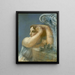 Head of a Woman with a Capital - Antoine Bourdelle — framed artwork on a wall