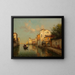 Canal in Venice - Antoine Bouvard — framed artwork on a wall