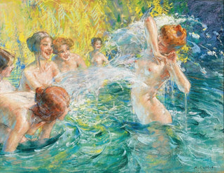 Summer Joys on the River - Antoine Calbet — artwork view