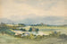 a vast landscape with a fortified building on a hill in the background - Antoine Chintreuil — artwork view