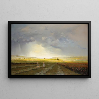 L'averse - Antoine Chintreuil — framed artwork on a wall