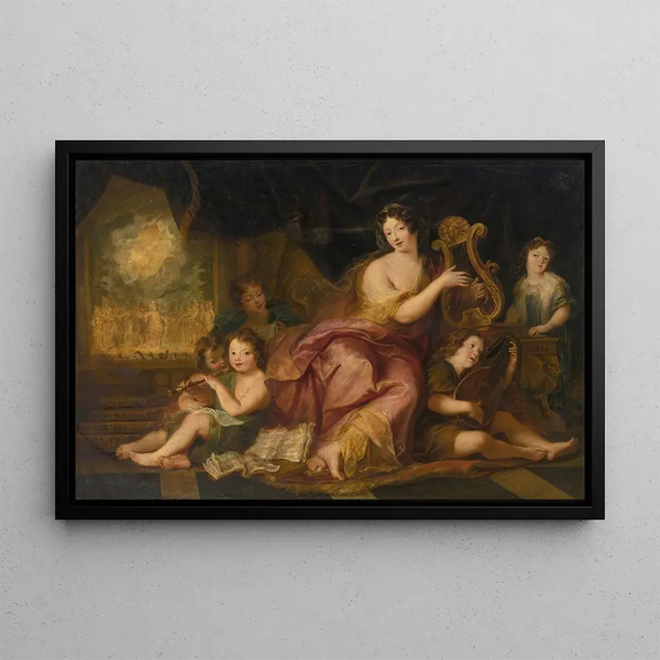Allégorie de la musique - Antoine Coypel — framed artwork on a wall