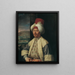 a European in Turkish costume - Antoine De Favray — framed artwork on a wall