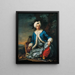 a European in Turkish costume (case conflict) - Antoine De Favray — framed artwork on a wall