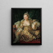 Portrait of the Countess of Vergennes in Turkish attire - Antoine De Favray — framed artwork on a wall
