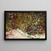 Promenade dans le jardin - Antoine Édouard Joseph Moulinet — framed artwork on a wall