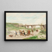 Children Playing - Antoine Édouard Joseph Moulinet — framed artwork on a wall