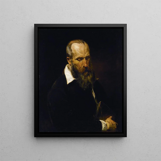 The Philosopher - Antoine Joseph Wiertz — framed artwork on a wall