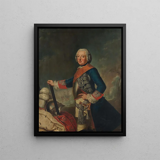 Frederick II the Great - Antoine Pesne — framed artwork on a wall