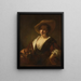 Girl with a Basket of Vegetables - Antoine Pesne — framed artwork on a wall
