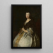 Portrait of Sophia Hedwig von Tettau 1662-1733 - Antoine Pesne — framed artwork on a wall