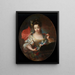 Portrait of Ursula-Anne Dubuisson - Antoine Pesne — framed artwork on a wall