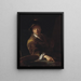 Portrait of a painter probably C. L. Agricola 1667-1719 - Antoine Pesne — framed artwork on a wall