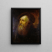 Portrait of an Old Jewish Man - Antoine Pesne — framed artwork on a wall