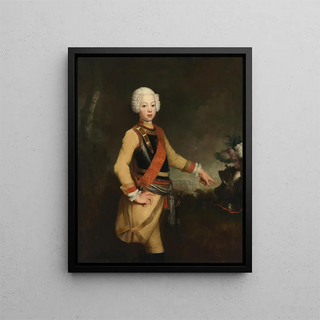Prince Auguste Guillaume of Prussia - Antoine Pesne — framed artwork on a wall