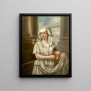 La jeune vestale - Antoine Raspal — framed artwork on a wall