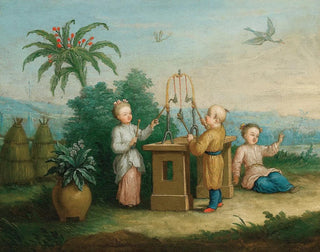Children playing with bells - Antoine Renou — artwork view
