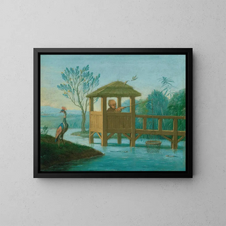 Small Fisherman - Antoine Renou — framed artwork on a wall