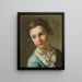 Portrait of a young man - Antoine Rivalz — framed artwork on a wall