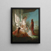 The Sultan's Favorite Wives - Antoine Victor Edmond Joinville — framed artwork on a wall