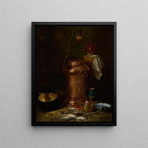 Interior Cellar Painting - Antoine Vollon — framed artwork on a wall