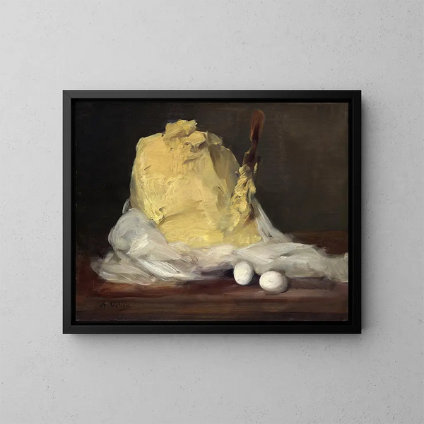 Butter Mound Painting - Antoine Vollon — framed artwork on a wall