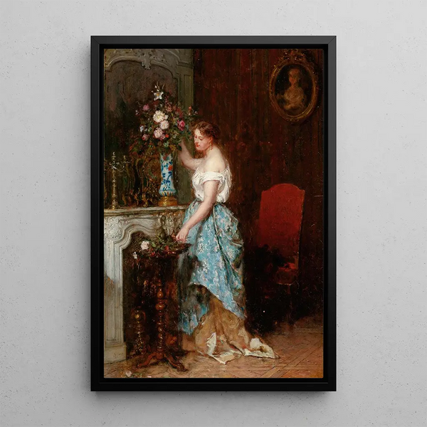 Arrangement du bouquet - Antoine-Émile Plassan — framed artwork on a wall