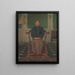 Portrait of Pangeran Ario Soejono, minister without portfolio of the war cabinet in London - Anton Abraham van Anrooy — framed artwork on a wall