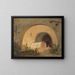 Prayer before the convent gate of Nonnberg in Salzburg - Anton Altmann — framed artwork on a wall